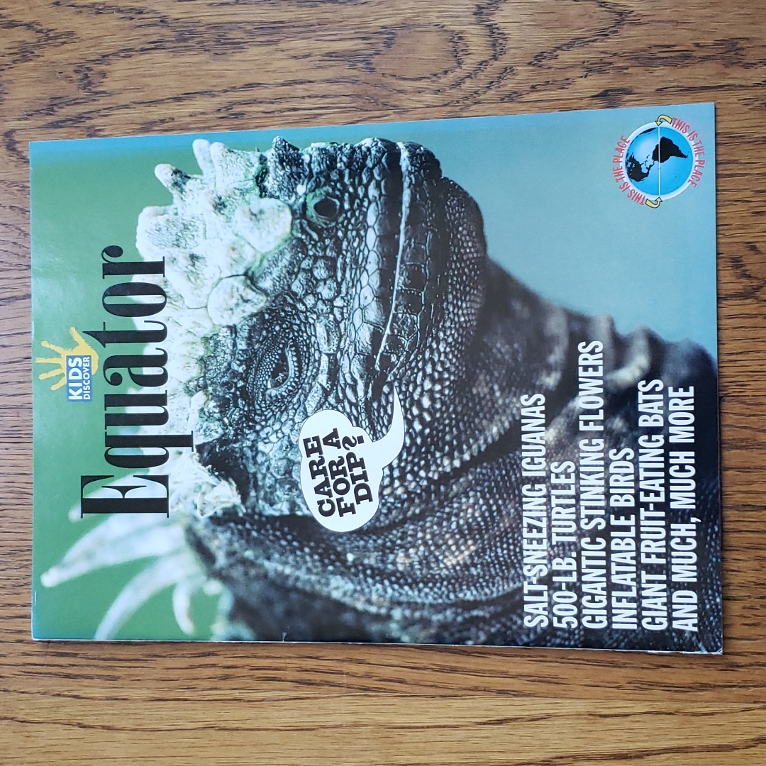 Vintage 90s Kids Discover Magazine Equator Volume 4 Issue 10 December 1994